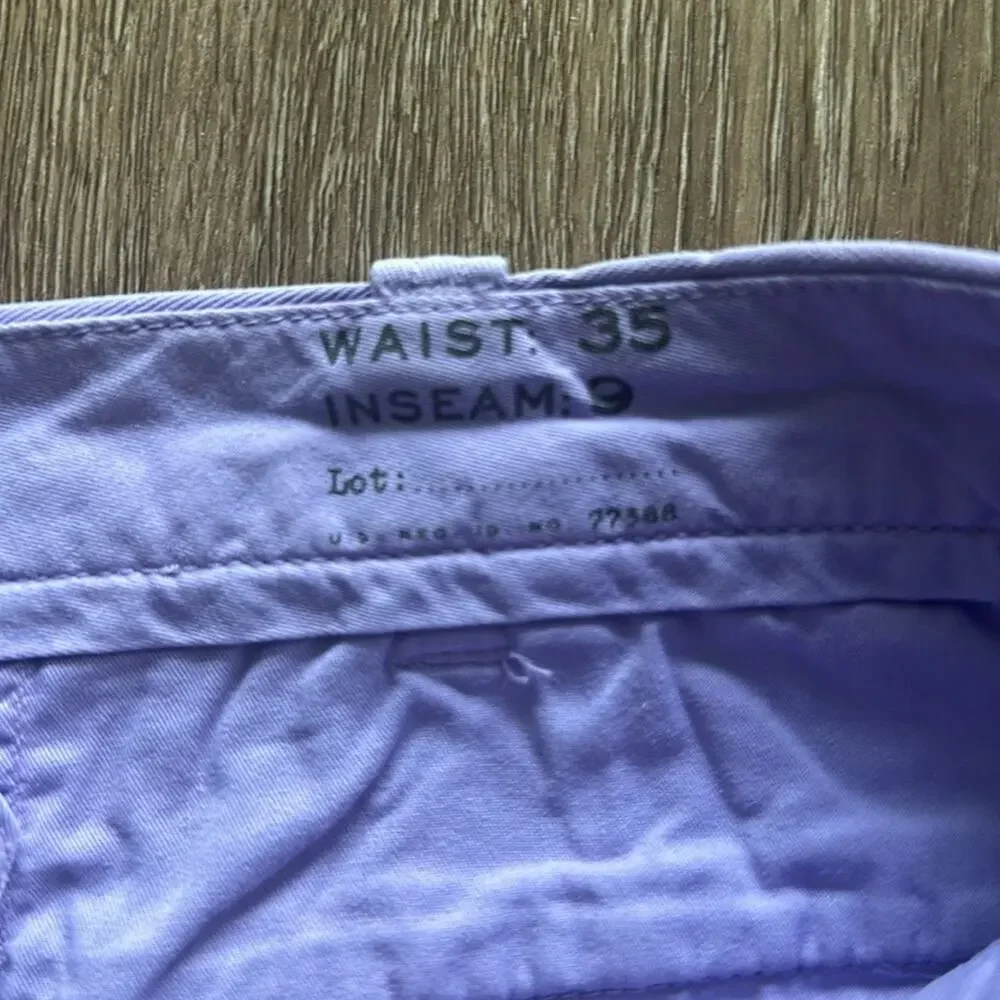 J.Crew Stanton Chino Shorts Purple Size‎ 35 Preppy